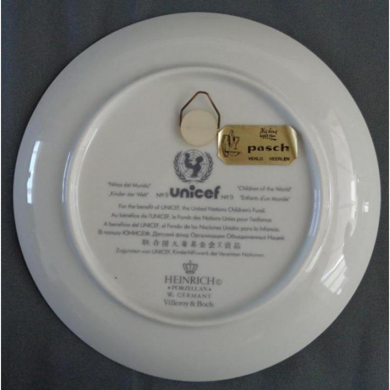 VILLEROY & BOCH UNICEF No. 9 Wandbord Children of the world