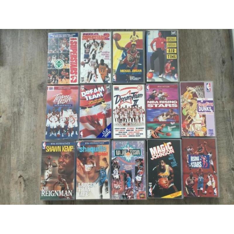 14 NBA VHS videobanden (Dream Team, Michael Jordan etc.)