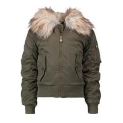 CoolCat Bomber Kflighty Groen voor Meisjes - Maat: 122/128