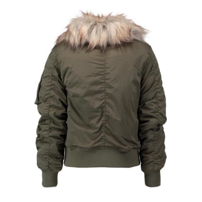 CoolCat Bomber Kflighty Groen voor Meisjes - Maat: 122/128