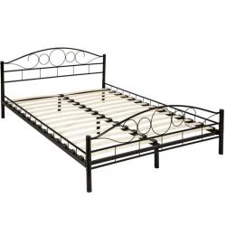 Bedframe metalen bed frame met lattenbodem 200*140 cm 401723