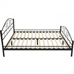 Bedframe metalen bed frame met lattenbodem 200*140 cm 401723