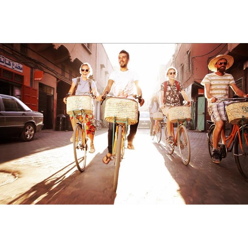 Guided tour of Marrakech by bike