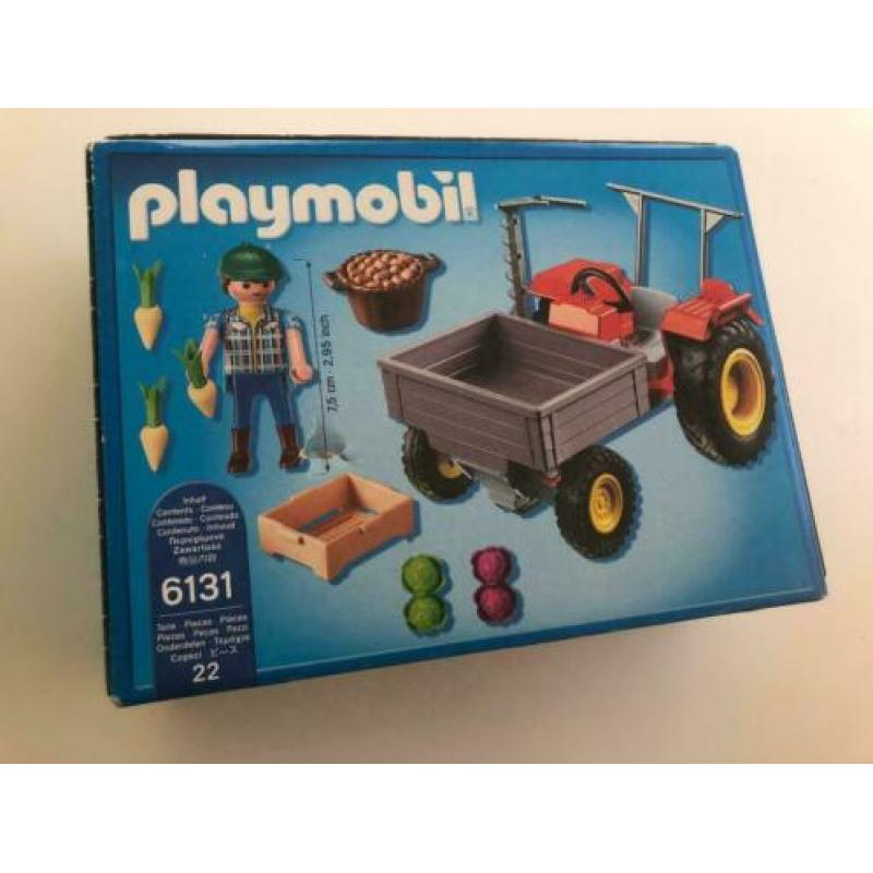 Playmobil 6131 country traktor tractor met laadbak nieuw OV