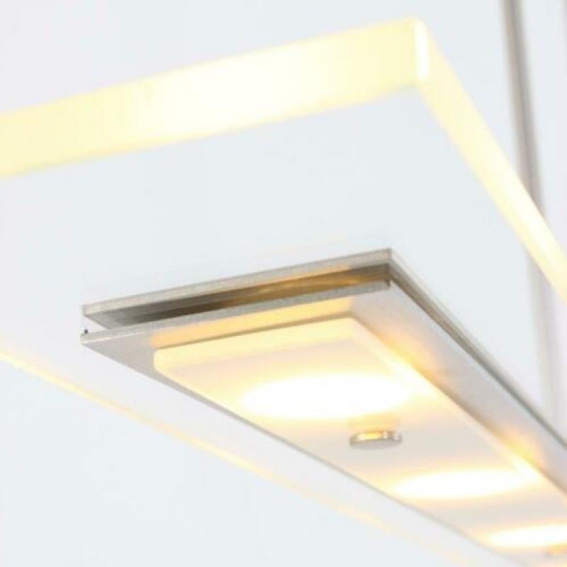 RVS hanglamp met helder glas 7898ST LED