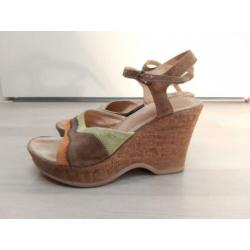 Mooi zomer schoenen (40), made in Brazil, leer