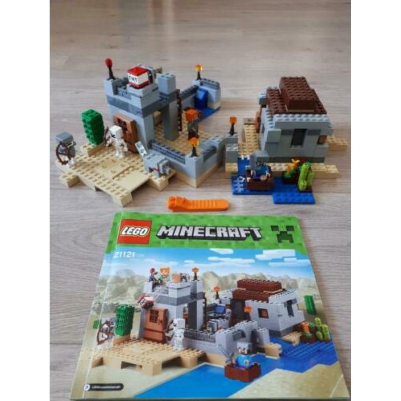 Lego Minecraft 21121 Woestijnuitkijkpost! Compleet!!