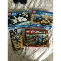 Nieuw!! 2 Lego city 1 Ninjago en 1 nexr knights