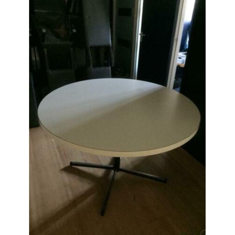 Bistro tafel restauranttafel rond 120 cm x H 75 wit