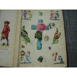 antiek scrapboek eind 1800 scrapalbum scrapbook nr. 2