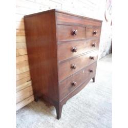 Gratis thuisbezorging Grote UK Georgische Mahogany ladekast