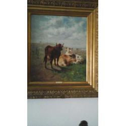 Henry schouten 1864 - 1927 rustende koeien