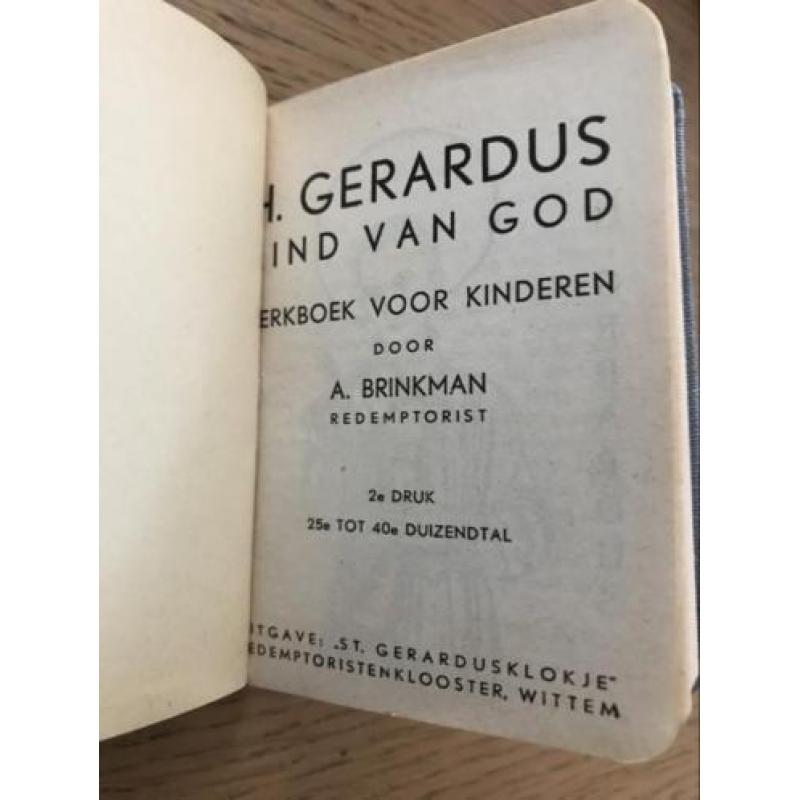 Heilige Gerardus. Kinderkerkboekje Wittem 1953.