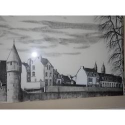 tekening OEVERWAL Maastricht.