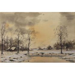 Tinus de Jongh (1885 - 1942) - '"Zomer en Winter" (pendant)