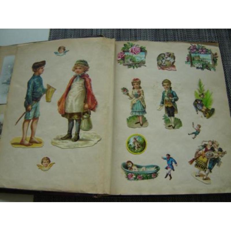 antiek scrapboek eind 1800 scrapalbum scrapbook nr. 2