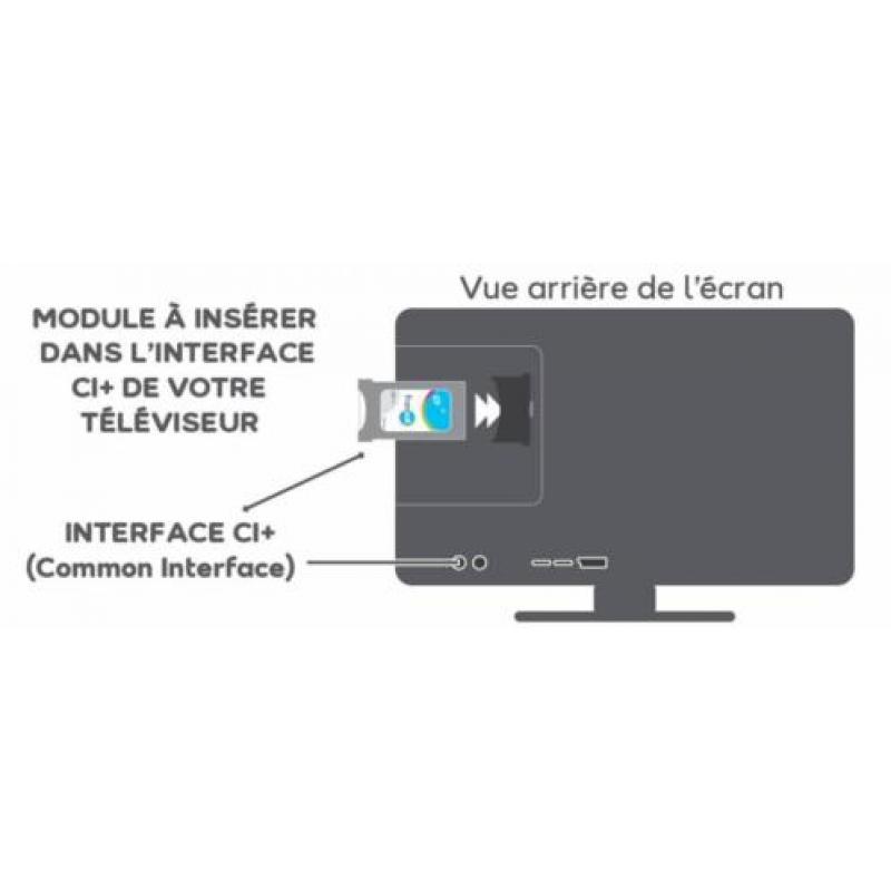 Fransat CI+ module met smartcard