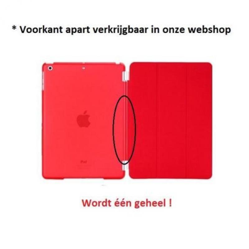 iPad PRO 12.9 achterkant hoes hoesje case doorzichtig - Rood