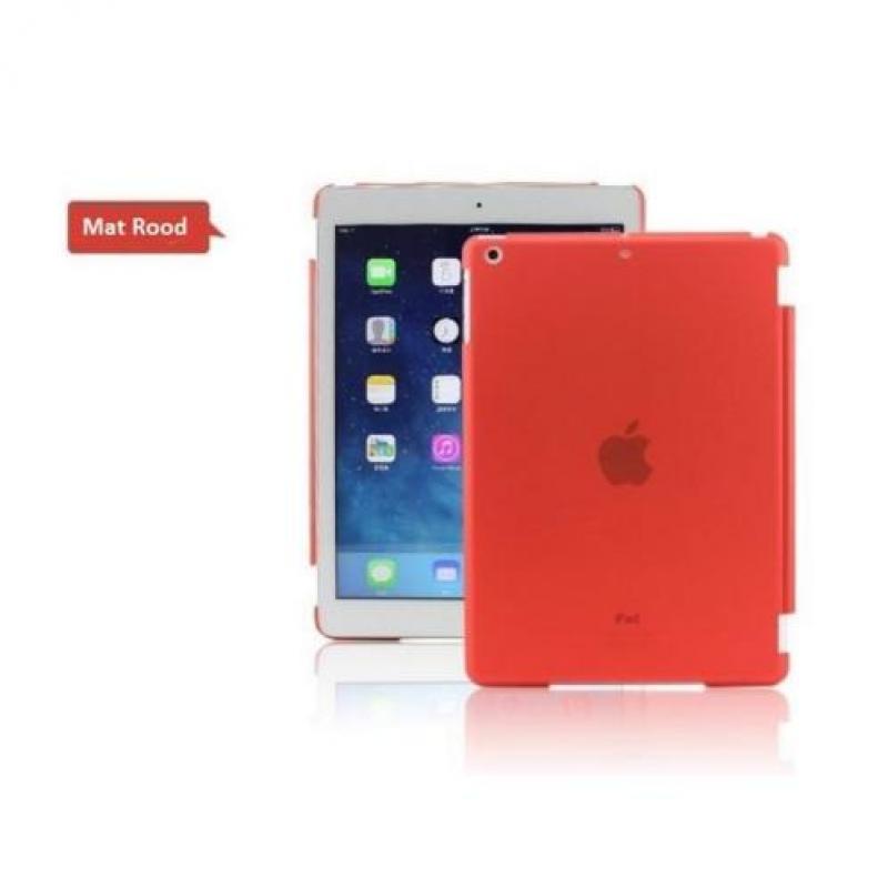 iPad PRO 12.9 achterkant hoes hoesje case doorzichtig - Rood