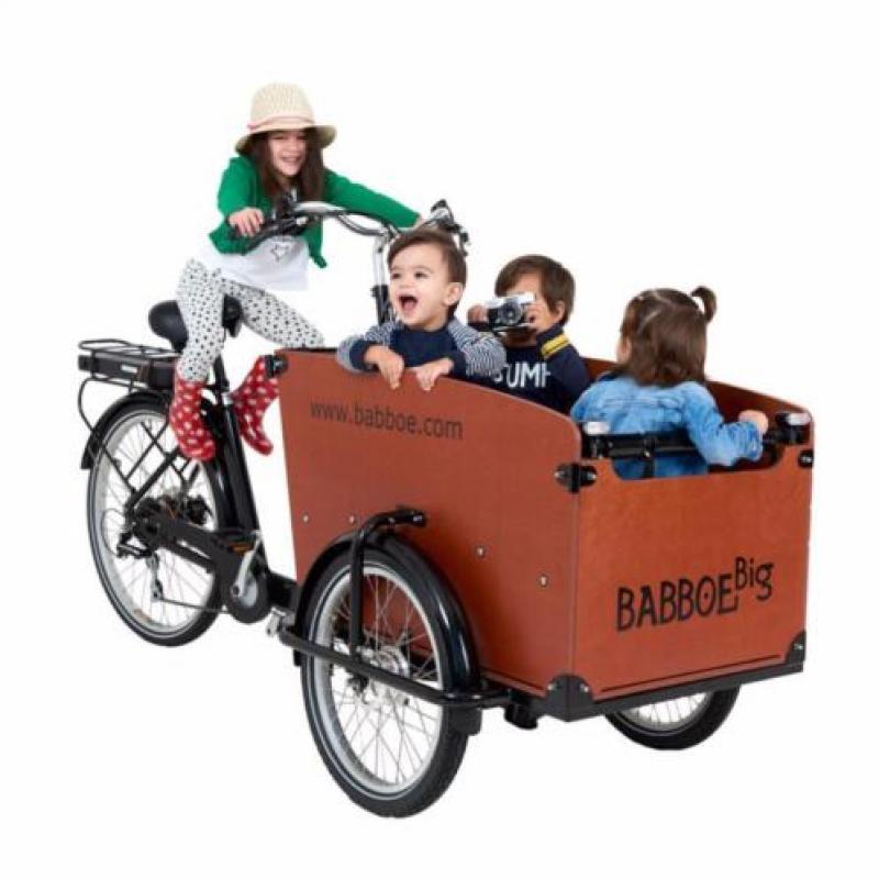 Babboe big elektrische bakfiets met extra accu & peuterstoel