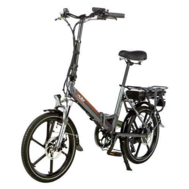 Shinga lacros Scamper S400 elektrische vouwfiets grijs