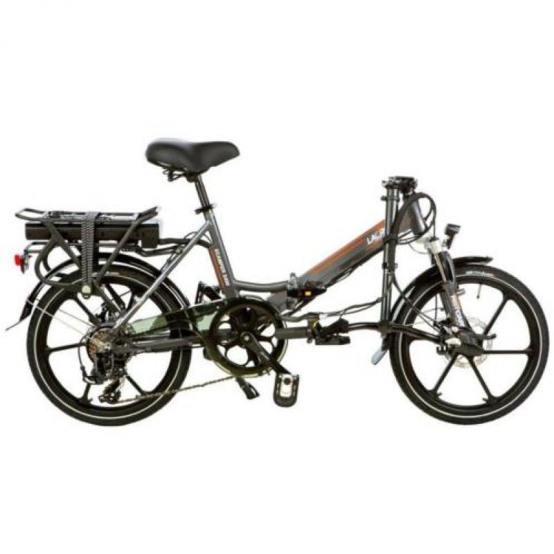 Shinga lacros Scamper S400 elektrische vouwfiets grijs