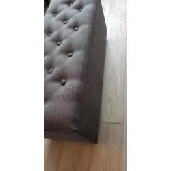 Hocker met deksel antraciet kleur nieuw