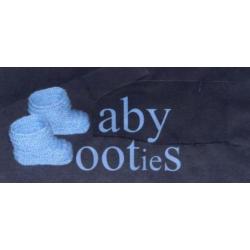 Lichtgrijze Baby Booties maat 0-3 maanden, handgebreid