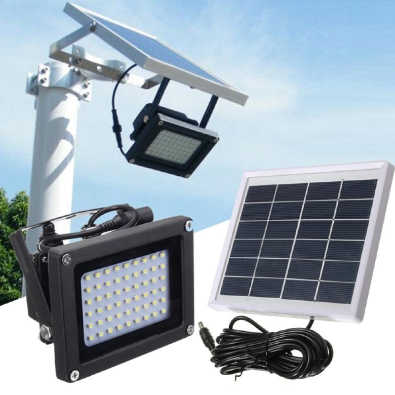 Solar Powered 54 LED Sensor Flood Light Waterproof Outdoor Security Lamp Koopje