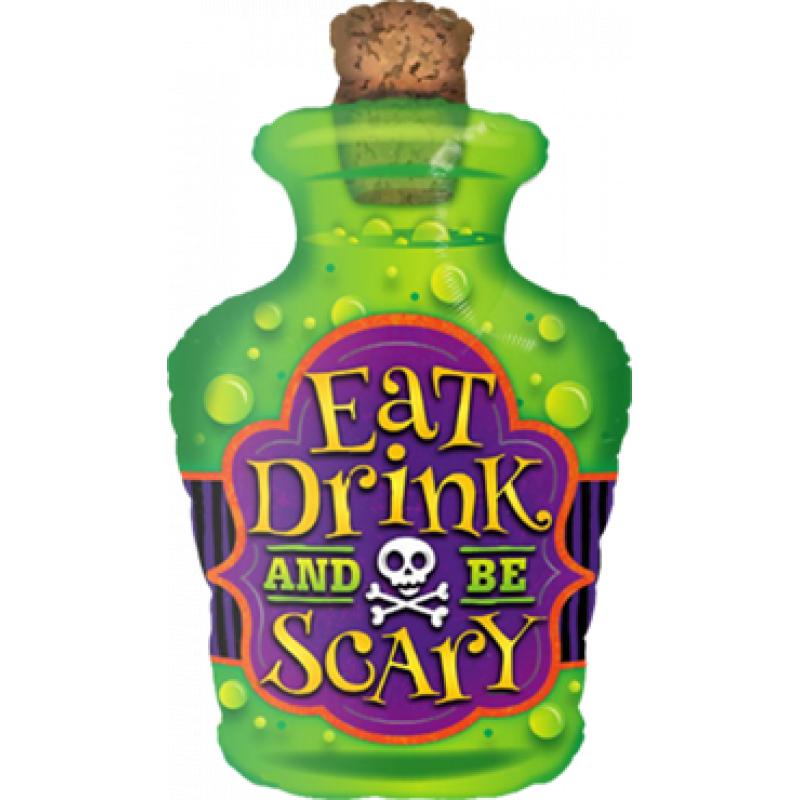 Eat Drink And Be Scary Foil Shape 40in 102cm Qualatex goedkoop online kopen