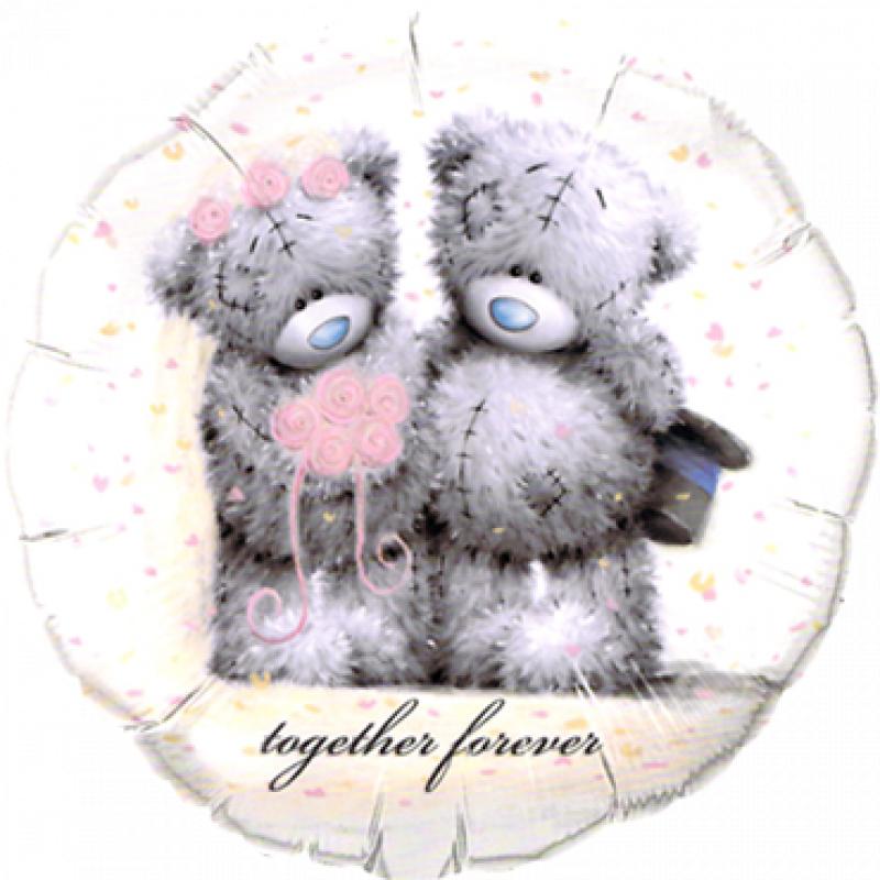 Metoyou logo Me To You Tatty Teddy Together Forever Foil Round 18in 45cm