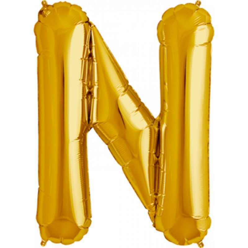 N Gold Foil Letter 16in 40cm Northstar logo gaafste producten