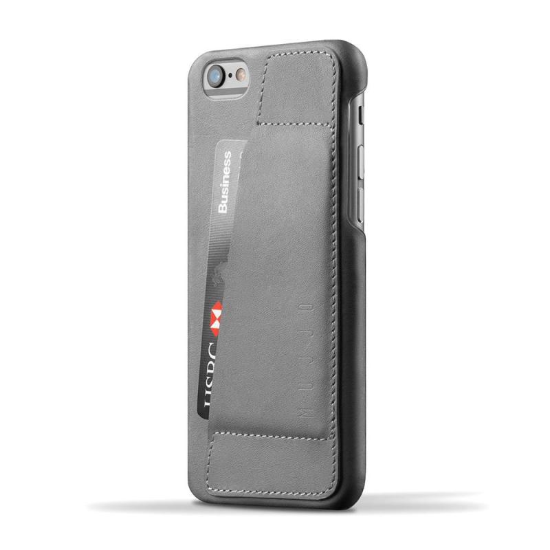 iPhone hoesje Mujjo Leather Wallet Case 80° iPhone 6 6S Gray Mujjo