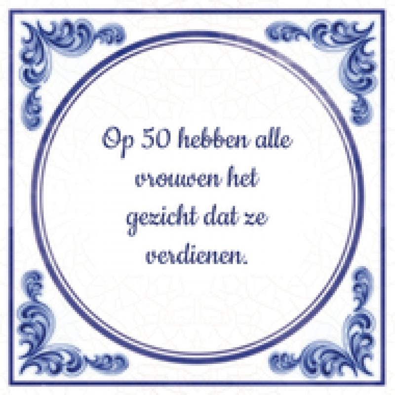 50 jaar Op 50 hebben alle vrouwen het gezicht dat ze verdienen.