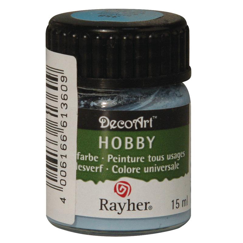 Hobby knutselen Rayher hobby materialen Alles verf in de kleur lichtblauw 15 ml