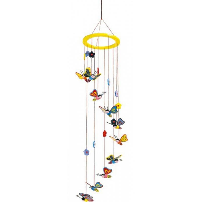 Hangdecoratie mobiel voor kinderen met vlinders 80 cm Bandana winkel Speelgoed diversen