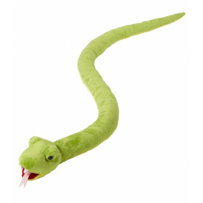 Bandana winkel Pluche groene knuffel slangen 145 cm Dieren knuffels