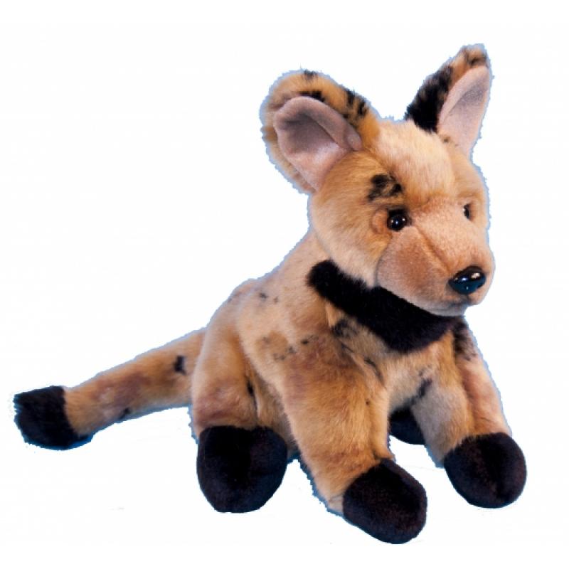 Pluche jaaghond hyena 21 cm Dowman Soft Toys Dieren knuffels