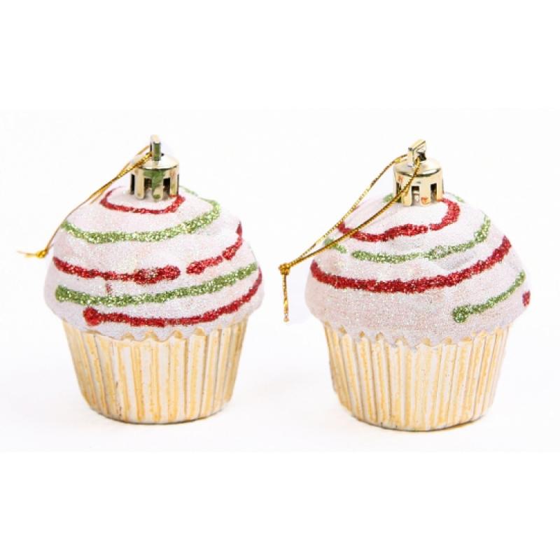 Thema feestartikelen Cupcake hangdecoratie setje goud