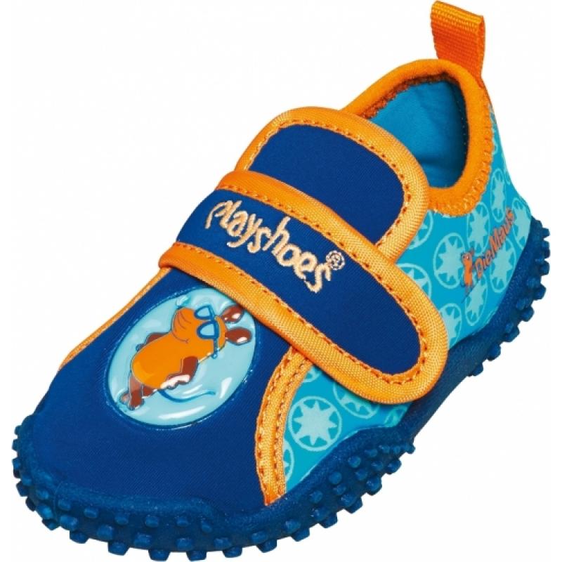 Blauwe UV bestendige surfschoenen voor jongens Playshoes laagste prijs