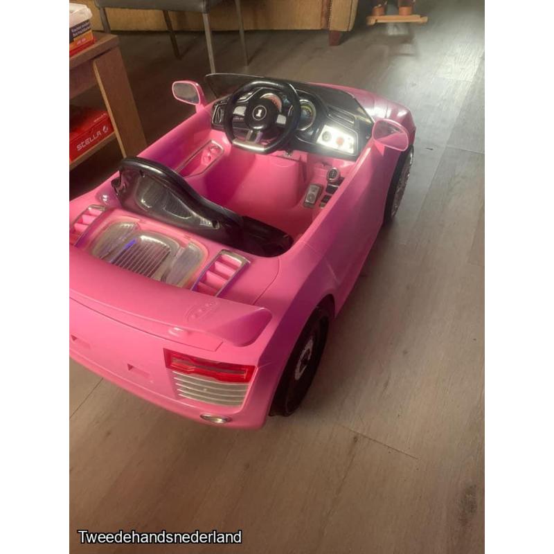 mooie roze bestuurbare auto incl extra accu